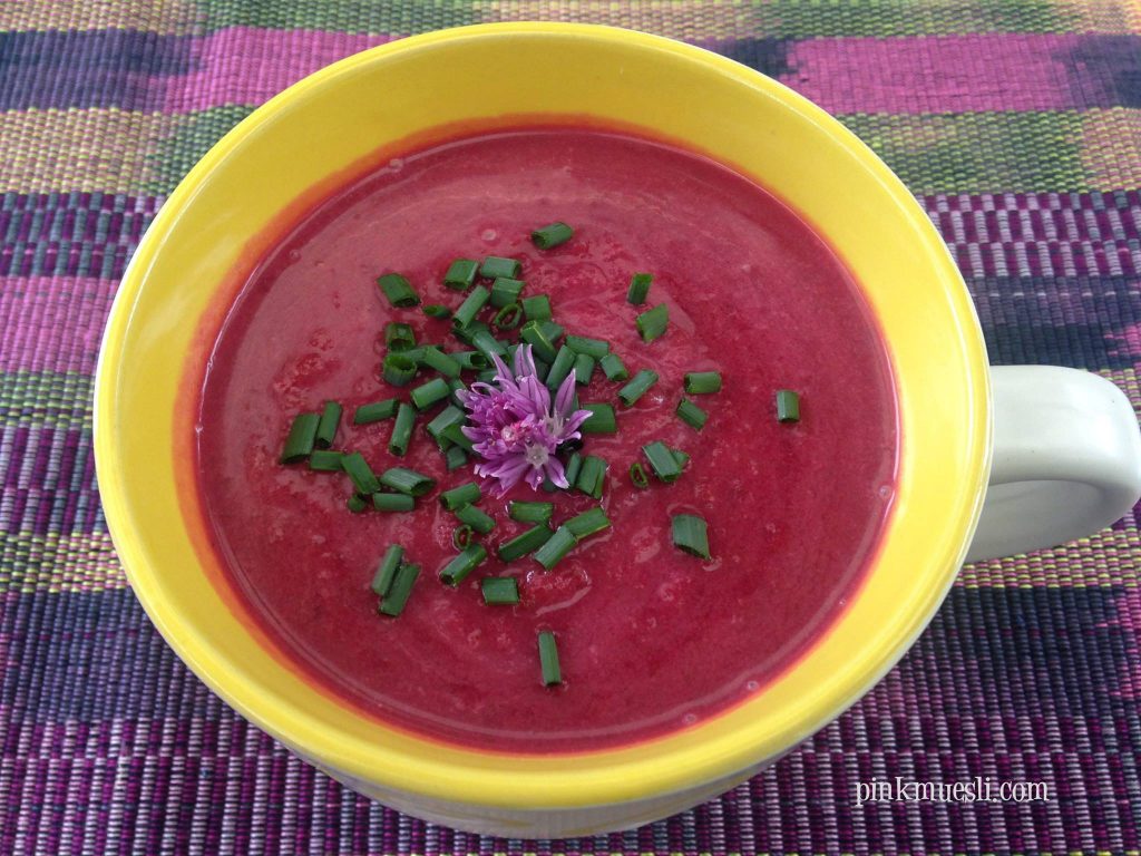 PM Creamy Beet And Caramelised Onion Soup