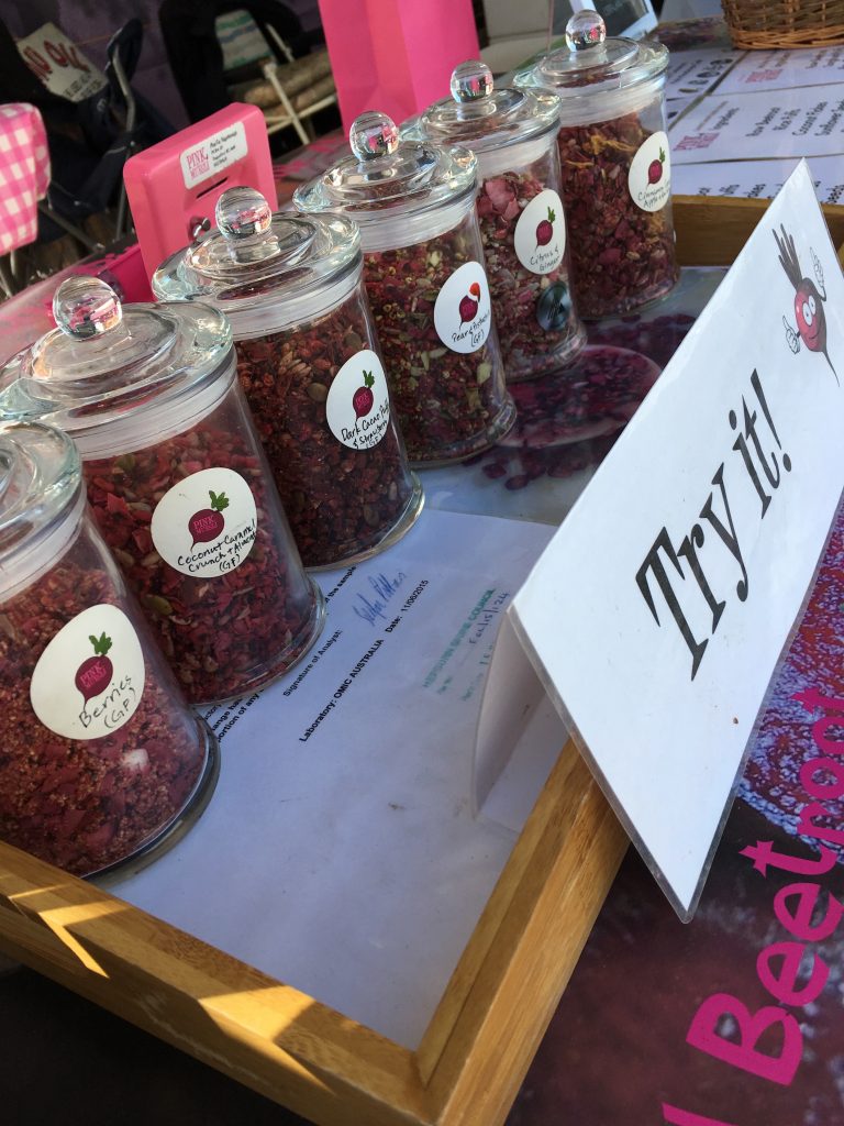 Pink Muesli Tasting Jars